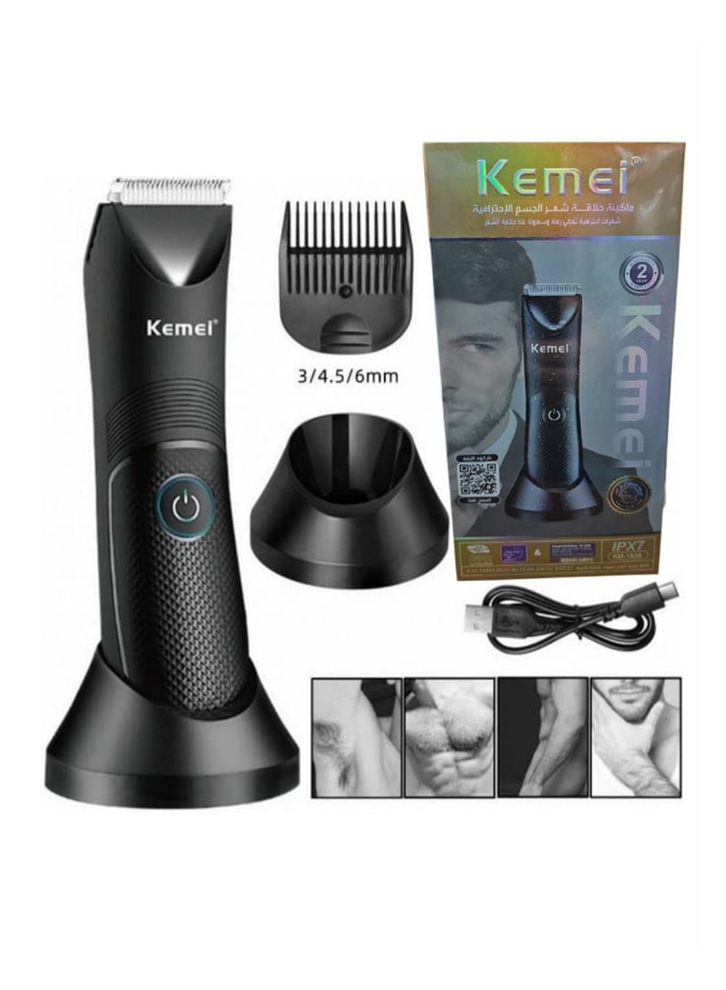 Kemei Professional Body Hair Trimmer Designed For Both Men And Women KM-1838 (Saudi Version) - Image 1