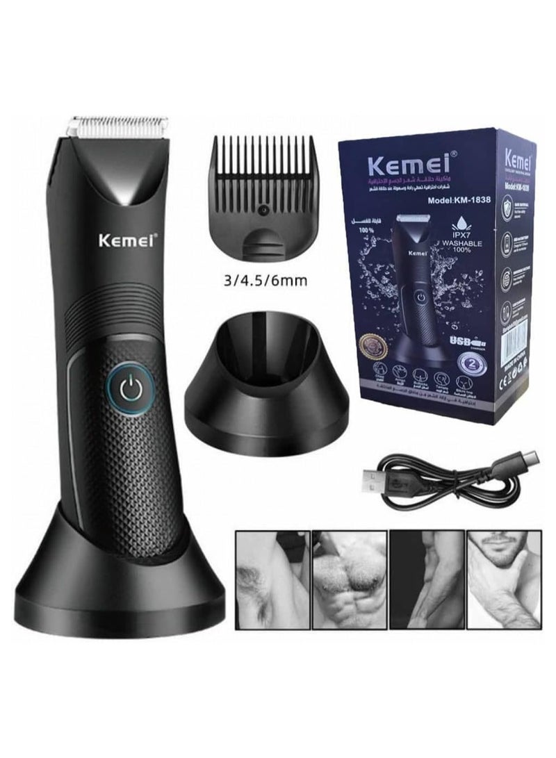 Kemei Professional Body Hair Trimmer Designed For Both Men And Women KM-1838 (Saudi Version) - Image 2
