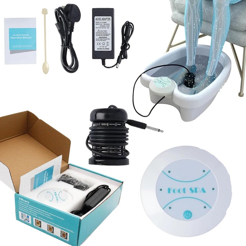 Healifeco Ionic Foot Spa at Home Detox and Cleanse - Ionic Foot Cleanse Ion Detox Foot Bath Machine, Ion Detox Foot Bath Kit, Relaxed and Relieved Your Feet - Image 1