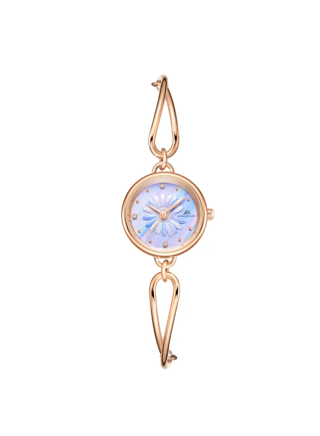 KENNETH SCOTT Kenneth Scott Women's PC21 Movement Watch, Analog Display and Stainless steel Strap - K23505-RBKL, Rose Gold