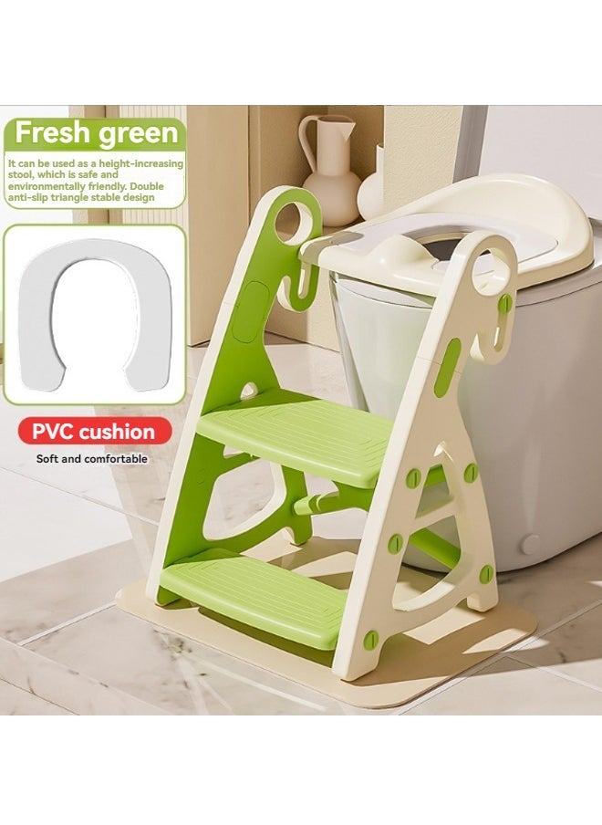 Beauenty Potty Training Seat & Toddler Step Stool, Ultimate Stability Toddler Toilet Seat, Adjustable Step & Seat Height Potty Seats for Toddlers Boys Girls  - Image 1