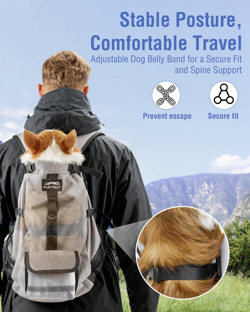 Moysoon Dog Backpack for Small & Medium Dogs â€“ 4-Layer Safety Pet Carrier with Thick Shoulder Straps, Detachable Waist Bag, Breathable Mesh & Storage Pockets for Travel & Hiking - Image 4