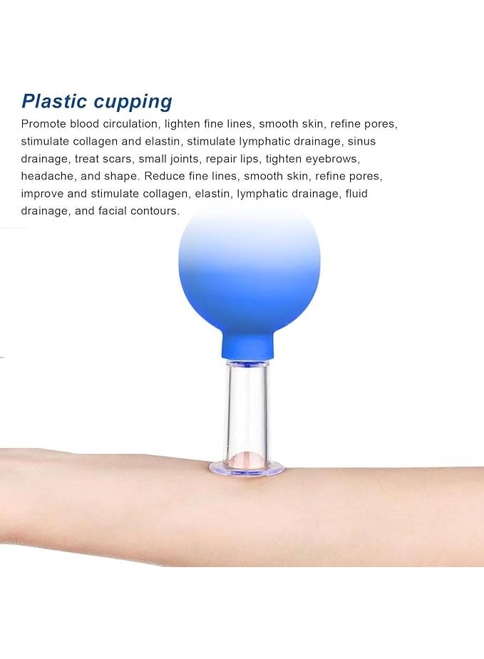 4-Piece Professional Silicone Cupping Therapy Set - Vacuum Suction Cups for Facial Massage & Body Physiotherapy - Deep Tissue Relief Kit for Muscle Strength, Tension & Recovery - Image 2