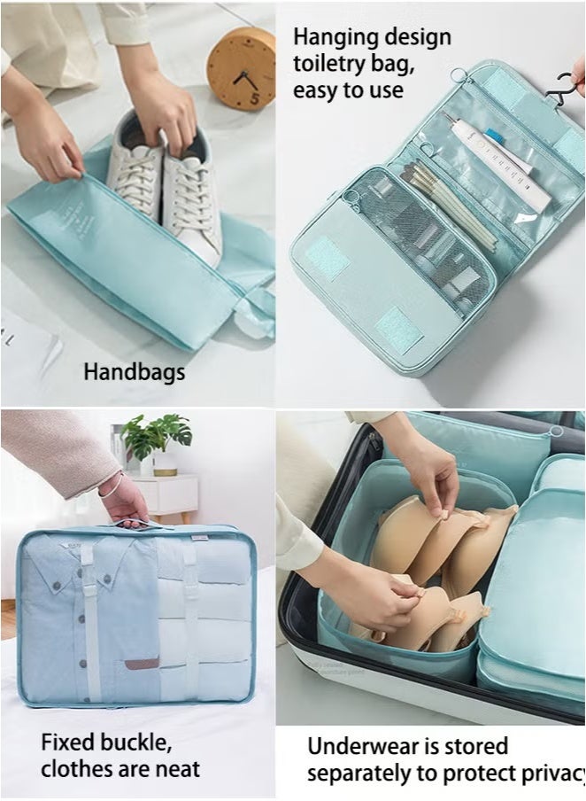 11 Set Packing Cubes for Suitcases, Travel Essentials for Carry on, Luggage Organizer Bags Set for Travel Accessories , Navy blue - Image 3