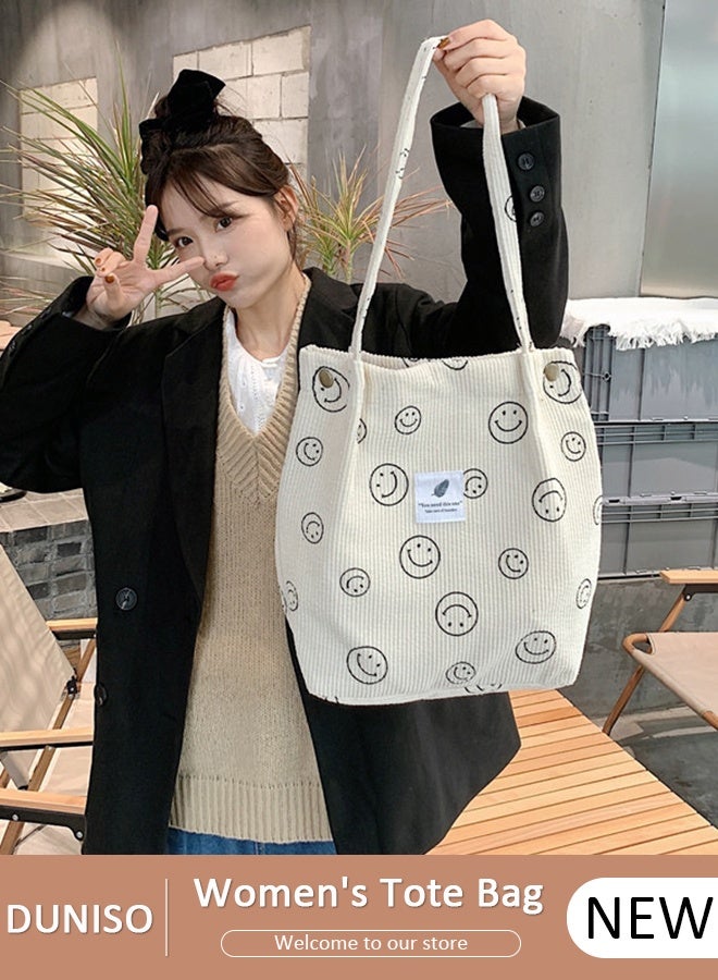 DUNISO Women's Shoulder Tote Bag Canvas Handbag For Women Large Capacity Bucket Bag Fashionable Travel Messenger Shoulder Bag for Ladies Girls College Students - Image 1