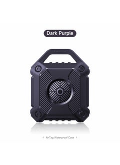 Armor Anti-lost Locator AirTag For Apple Anti-lost Device Airtags Tracker Waterproof Soft Protective Case-Color:Armor Anti-lost Device [dark Purple]]-Applicable Model:AirTag