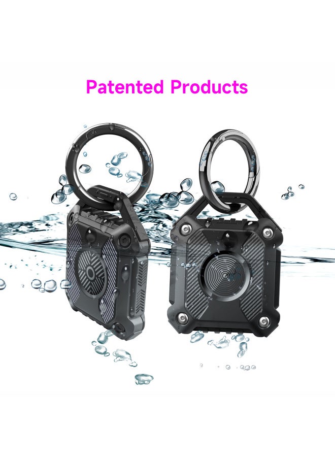 Generic - Armor Anti-lost Locator AirTag For Apple Anti-lost Device Airtags Tracker Waterproof Soft Protective Case-Color:Armor Anti-lost Device [dark Purple]]-Applicable Model:AirTag - Image 1