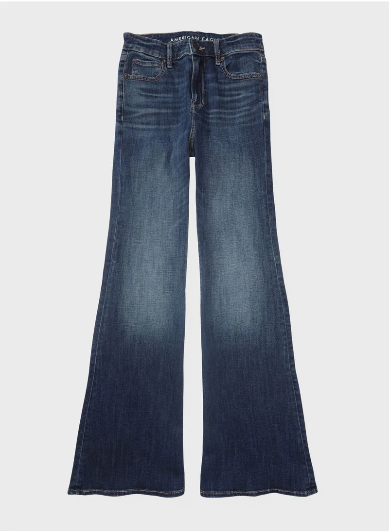 امريكان ايجل High Waist Flare Jeans