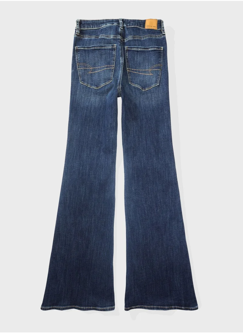 امريكان ايجل High Waist Flare Jeans
