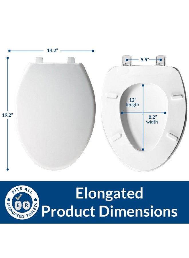 Bemis 7800TDG 000 Commercial Heavy Duty Closed Front Toilet Seat with Cover That Will Lift for Easy Cleaning, Never Loosen & Reduce Call-Backs, Elongated, White - Image 3