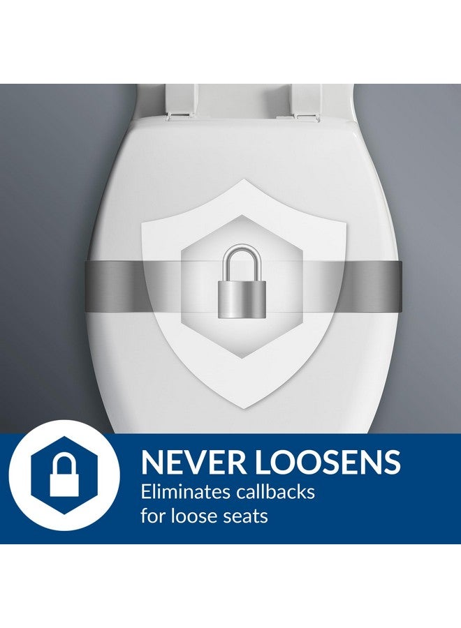 Bemis 7800TDG 000 Commercial Heavy Duty Closed Front Toilet Seat with Cover That Will Lift for Easy Cleaning, Never Loosen & Reduce Call-Backs, Elongated, White - Image 4