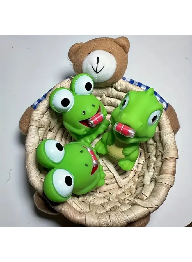 Funny Dinosaur Squeeze Pressure Frog Toy With Sticky Tongue Sensory Relax Toy For Kids Adults - Image 2