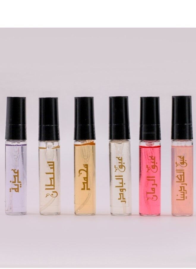 Wahaj Al-Oud - Wahaj Al Oud mixed scents 5 ml x 6 perfume - Image 1