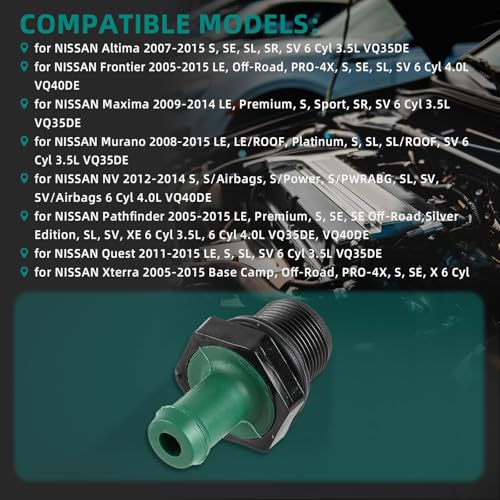 AUTOKAY صمام PCV جديد من AUTOKAY يناسب نيسان فرونتير باثفايندر ألتيمة NV إنفينيتي 11810-6N202 - Image 2