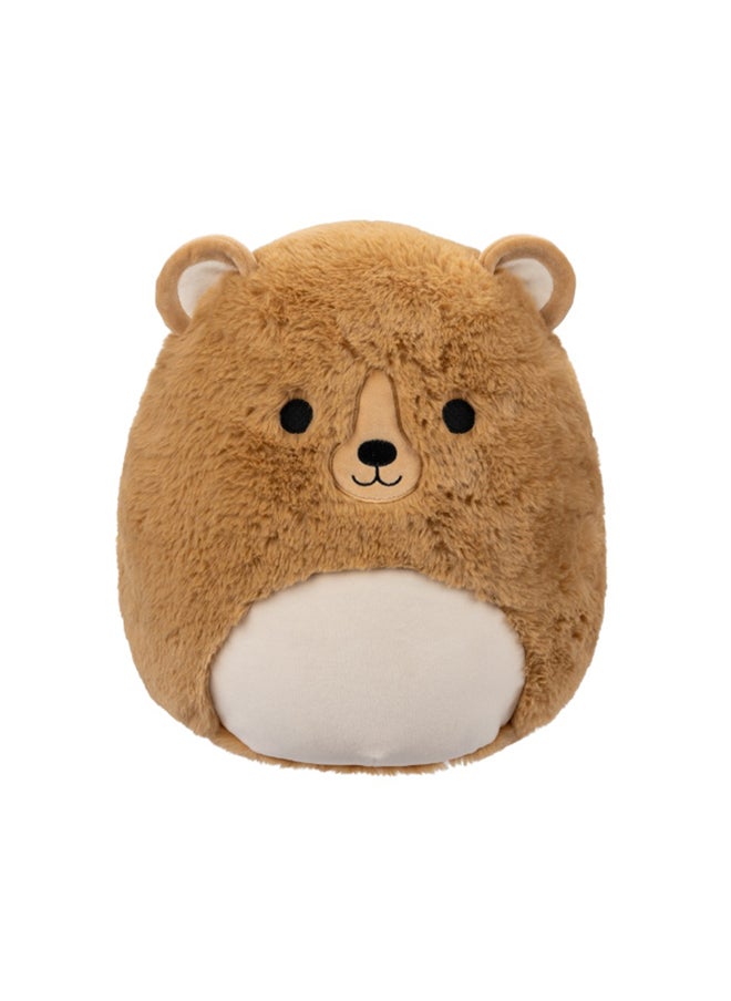 Squishmallows 12 inch Greta Brown Bear Fuzzamallow , Officially Licensed Kellytoy Plush Toy, Colorful Soft Toy, Gift for Kids, Girls & Boys Washable Squishy Stuff Toy Multicolor All Age  - Image 1