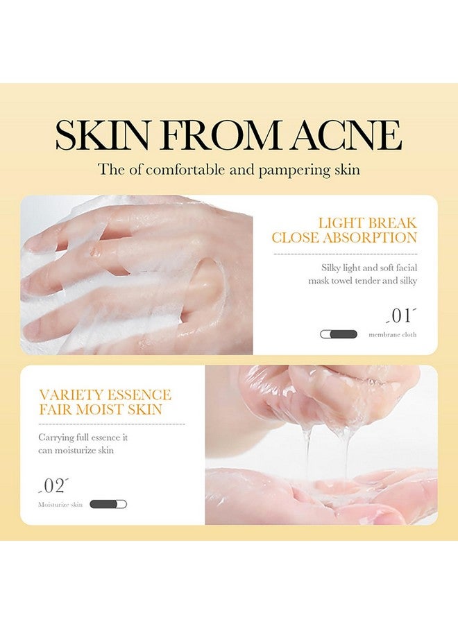 بيو أكوا قناع الوجه بعسل المانوكا فيتامين هـ لترطيب بشرة الوجه الرقيقة والناعمة المضادة للأكسدة 25 جرام × 5 قطع - Image 3