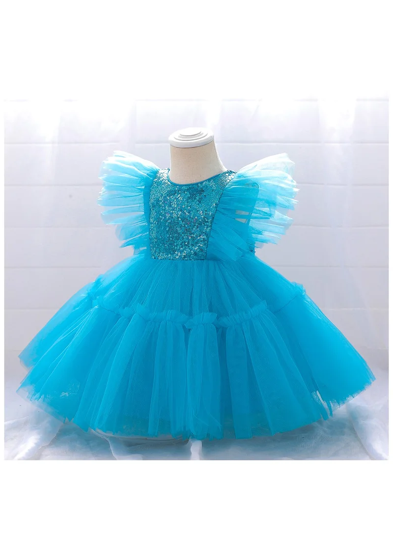 دىدانيالا فستان حفلة أليس فراشة أزرق