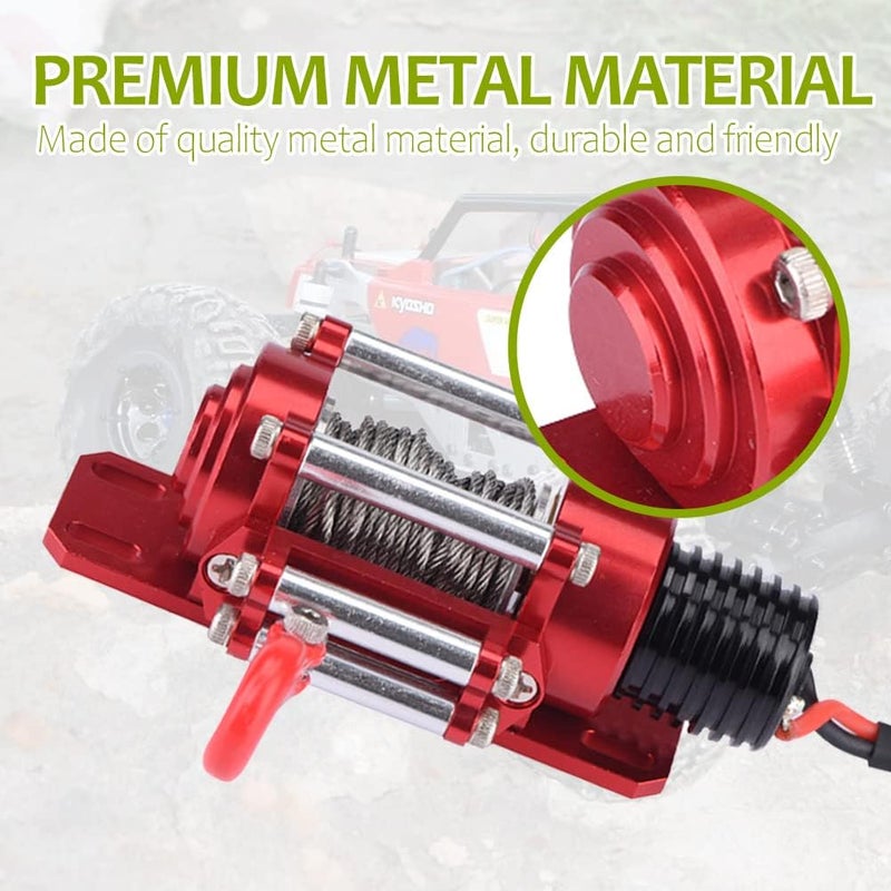 comfrt RC Car Winch, 1/10 Scale Winch Controller Simulated Toy Winch for RC Crawler Rc Winch - Image 4