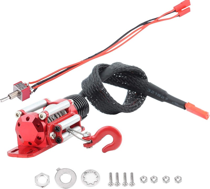 comfrt RC Car Winch, 1/10 Scale Winch Controller Simulated Toy Winch for RC Crawler Rc Winch - Image 1