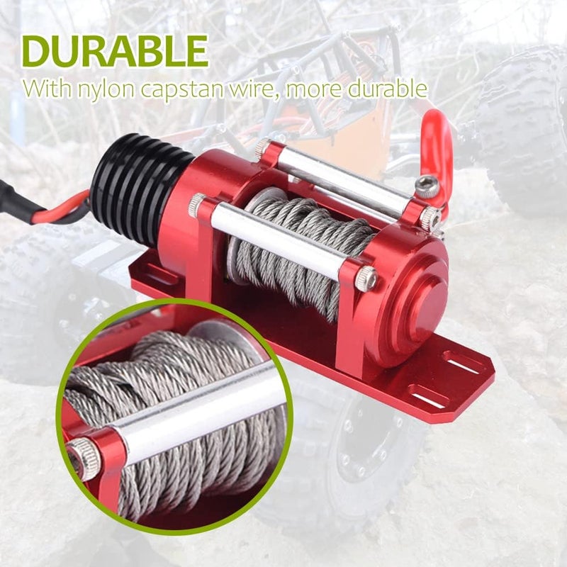 comfrt RC Car Winch, 1/10 Scale Winch Controller Simulated Toy Winch for RC Crawler Rc Winch - Image 3