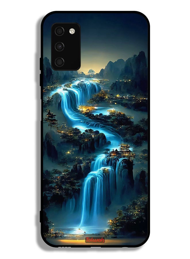 Tolwak Samsung Galaxy A02s Protective Case Cover Waterfall Art - Image 1