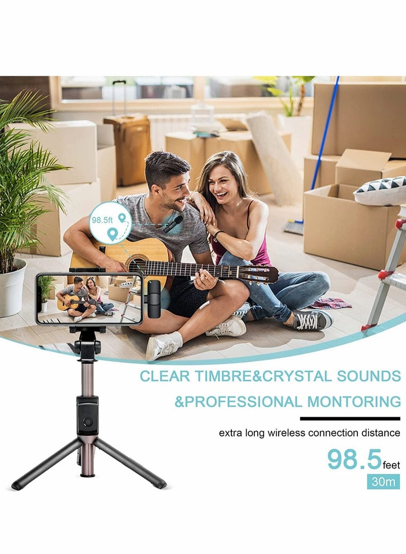 Captaintech Wireless Lavalier Microphone, Plug-Play Wireless Mic for Recording, YouTube/TikTok/Facebook Live Stream, Noise Reduction Auto-Sync, Suit for iOS/Android Devices, Phone Computer SLR Universal (Type-C) - Image 4