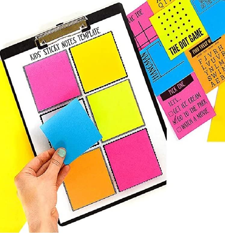 OFIXO Sticky Notes, Sticky Notes Pad 3x3 Inch, Colored Sticky Notes | Sticky Notes Diary Bright Colors - Image 4