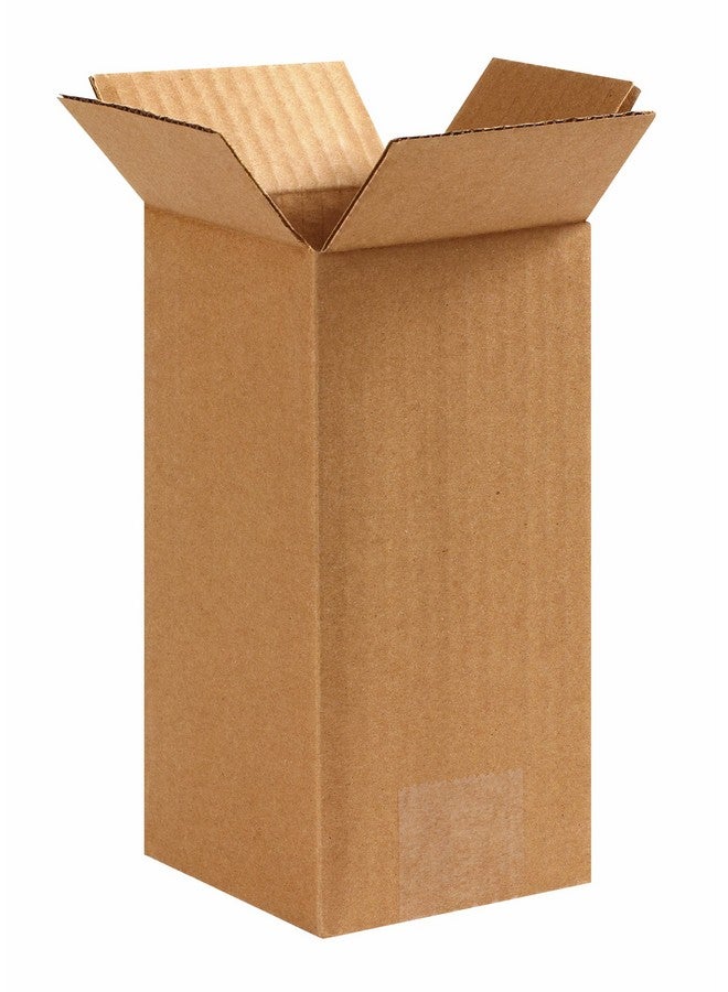 أفيديتي صناديق مموجة طويلة 4 × 4 × 8 طول 4 × 4 عرض × 8 ارتفاع، عبوة من 25 قطعة شحن وتغليف صندوق تخزين متحرك للمنزل أو العمل، صناديق كبيرة بالجملة قوية - Image 1