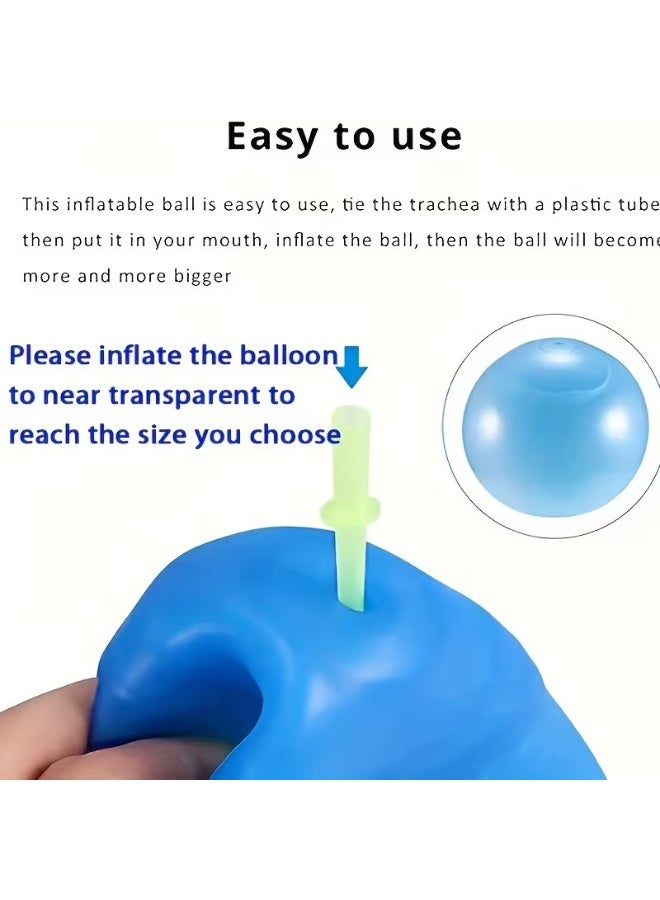 Goolsky Extra Large Inflatable Bubble Ball - Giant Clear Bubble Ball & Adults, Heavy-Duty Rubber Construction, Non-Toxic & Reusable, Indoor/ Party Games, Birthday, Backyard - Easy Setup with Tie Ropes, Available in Large (70.01cm) Sizes - Safety First Design for Bubble Ball Fun, Quick Fill Water Balloons - Image 5