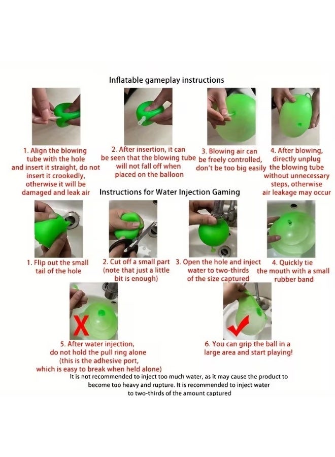 Goolsky Extra Large Inflatable Bubble Ball - Giant Clear Bubble Ball & Adults, Heavy-Duty Rubber Construction, Non-Toxic & Reusable, Indoor/ Party Games, Birthday, Backyard - Easy Setup with Tie Ropes, Available in Large (70.01cm) Sizes - Safety First Design for Bubble Ball Fun, Quick Fill Water Balloons - Image 4