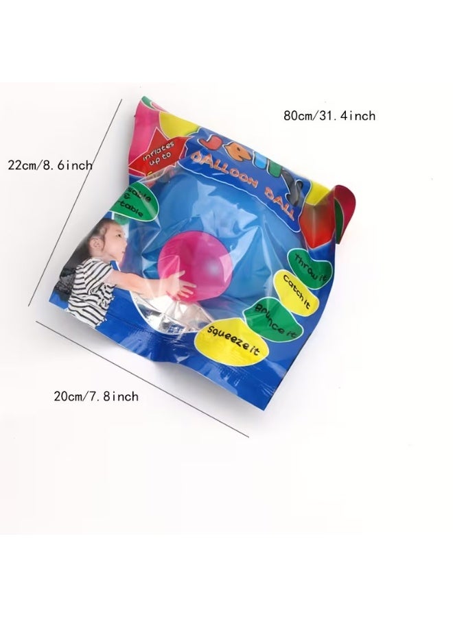 Goolsky Extra Large Inflatable Bubble Ball - Giant Clear Bubble Ball & Adults, Heavy-Duty Rubber Construction, Non-Toxic & Reusable, Indoor/ Party Games, Birthday, Backyard - Easy Setup with Tie Ropes, Available in Large (70.01cm) Sizes - Safety First Design for Bubble Ball Fun, Quick Fill Water Balloons - Image 2