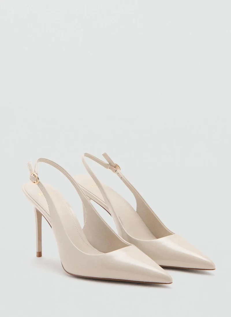 مانجو Patent Leather Heel Shoes