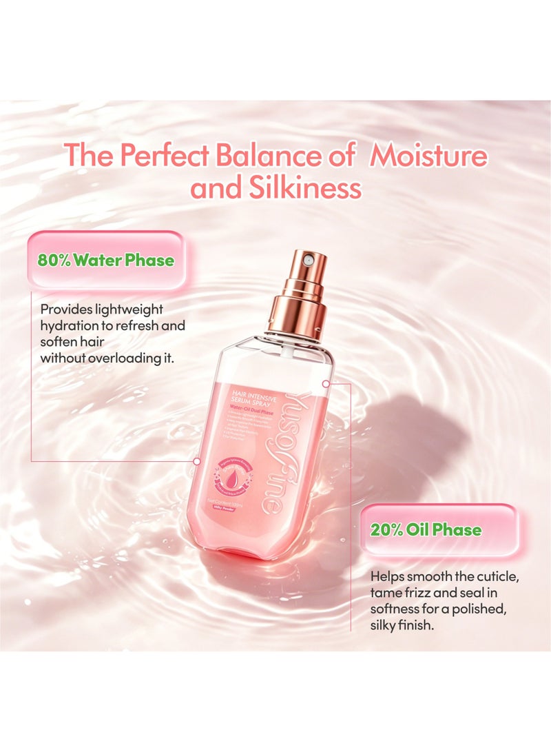 Yusofine Hair Care Dual Phase Serum Spray for Women and Men, Lightweight Moisturizing Formula with Nourishing Oils and Protein, Helps Smooth, Protect and Revive Dull Hair 100ml - Image 4