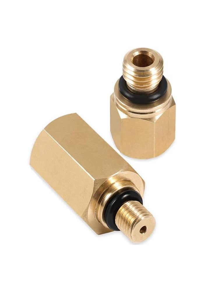 QISF 6.0 High Pressure Oil Pump IPR Valve Air Test Fitting Tool + Oil Rail Adapters Leak Test Kit for 6.0L Powerstroke Diesel Engine (3Pcs/Set) - Image 2