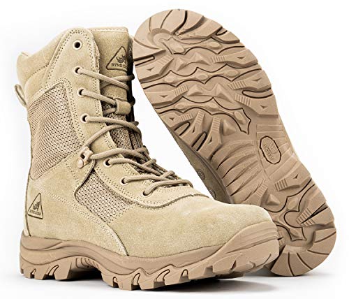 Ryno Gear Tactical Combat Boots with CoolMax Lining (Beige) (8, 12) - Image 5