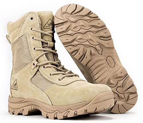 Ryno Gear Tactical Combat Boots with CoolMax Lining (Beige) (8, 12) - Image 4