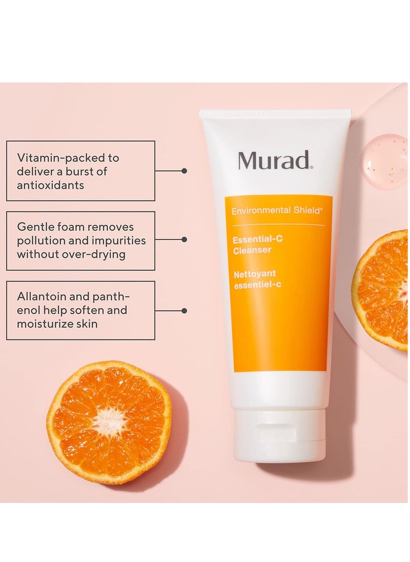 Murad Murad Essential-C Cleanser - Environmental Shield Foaming Face Wash Gel - Vitamin & Antioxidant Rich Treatment Backed by Science  - Image 2