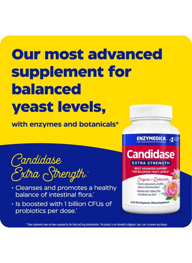 ENZYMEDICA - Enzymedica, Candidase Extra Strength 42 Capsules, Advanced Cleansing Support, with Digestive Enzymes, Probiotics & Botanicals, 42 Count - Image 1