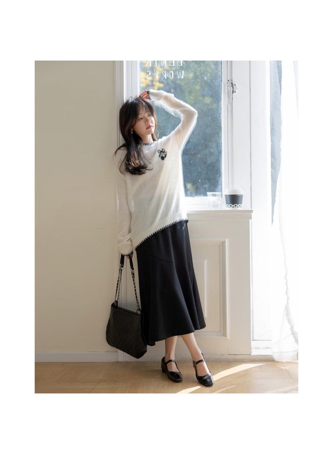 Mt Spring And Autumn Lightweight Sweet Sweater, Pee Knit Top For Wome - Image 2