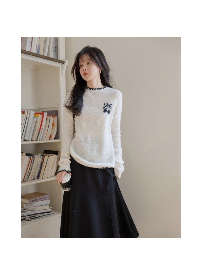 Mt Spring And Autumn Lightweight Sweet Sweater, Pee Knit Top For Wome - Image 4