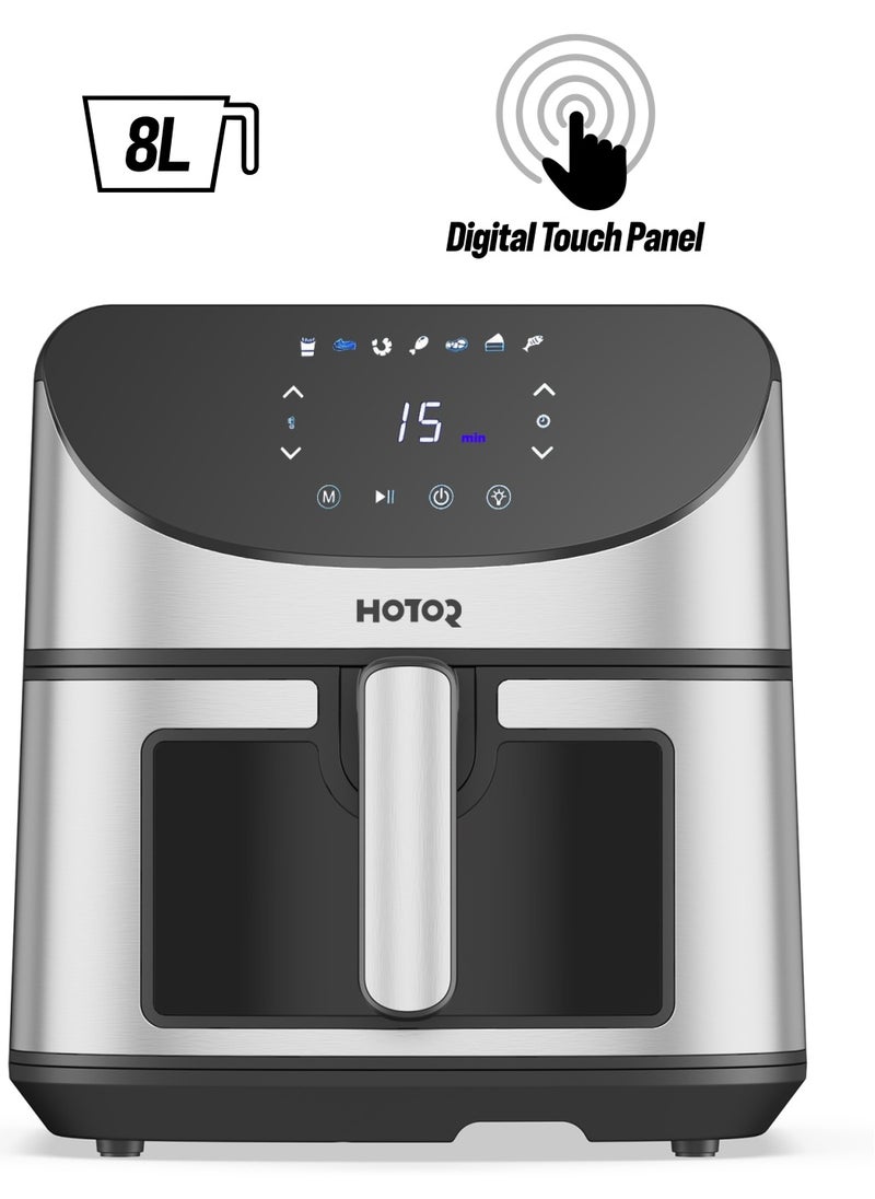8L Air Fryer With Smart LCD Touch That Crisps Roasts Reheats And Dehydrates For Quick Easy Meals