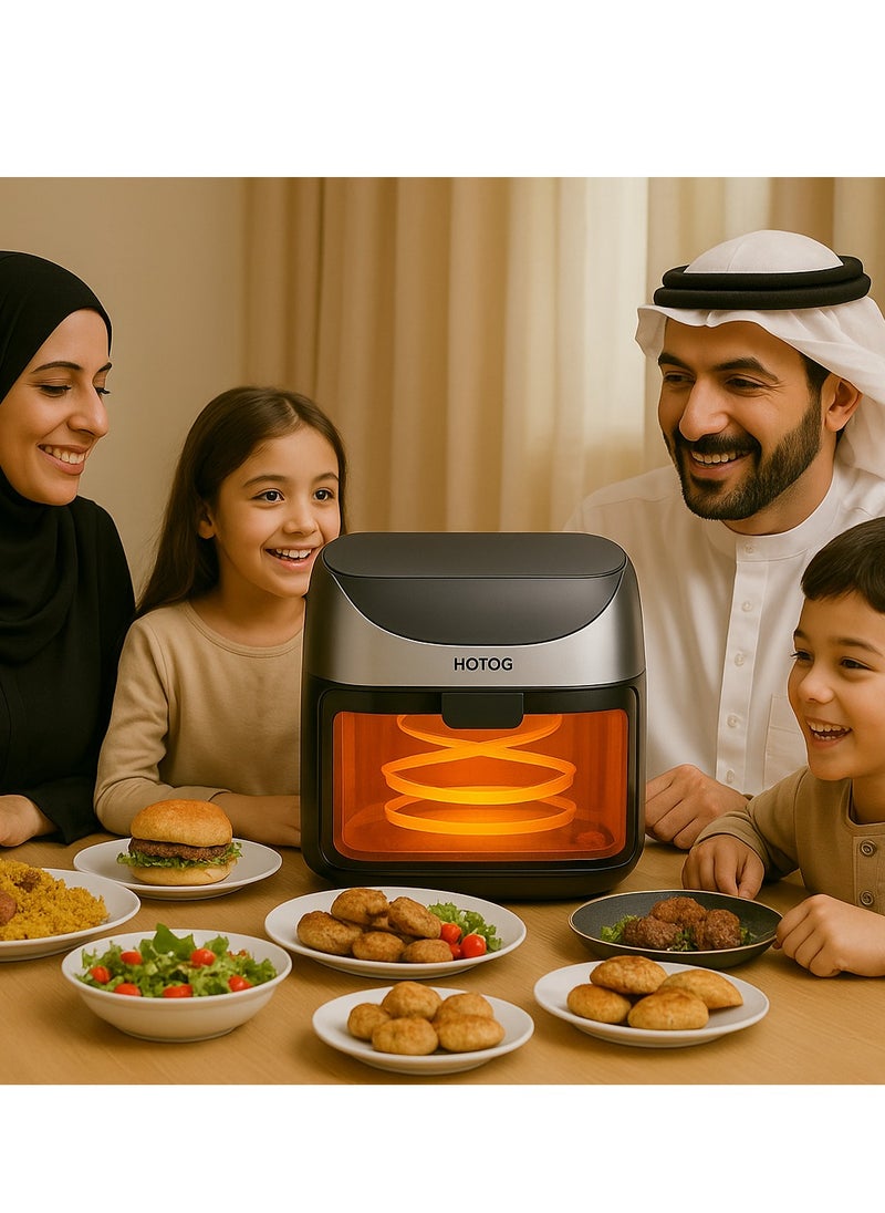 8L Air Fryer With Smart LCD Touch That Crisps Roasts Reheats And Dehydrates For Quick Easy Meals