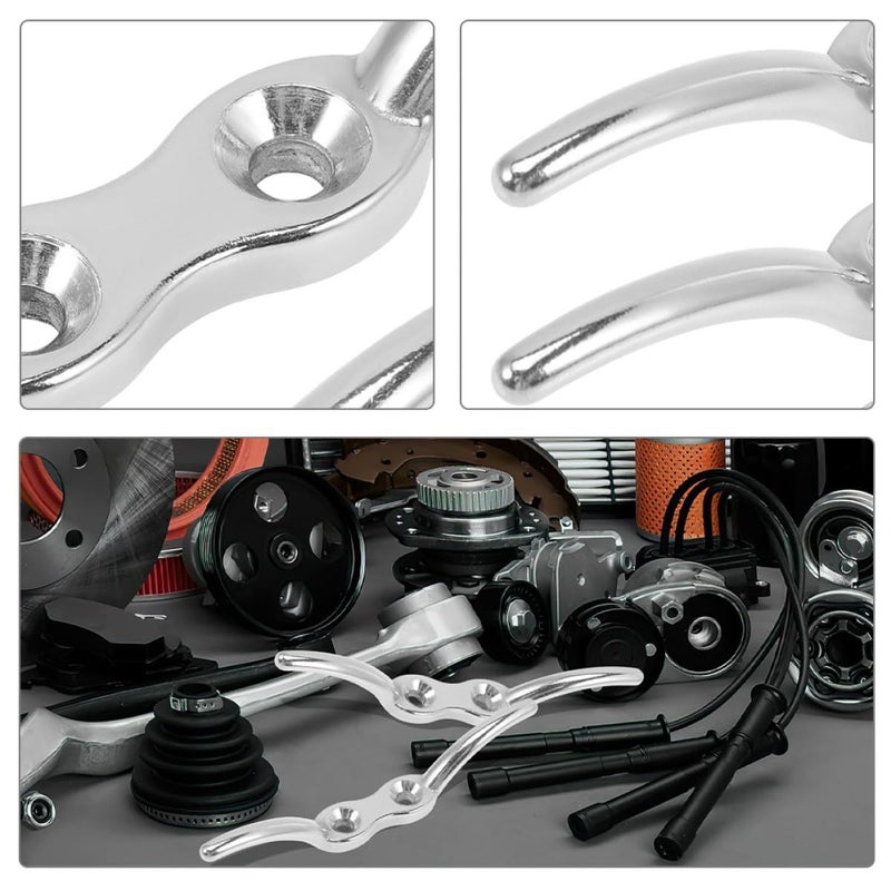 4 Inch Stainless Steel Flagpole Cleat Hook 2pcs For Yacht Outdoor Use - Image 5