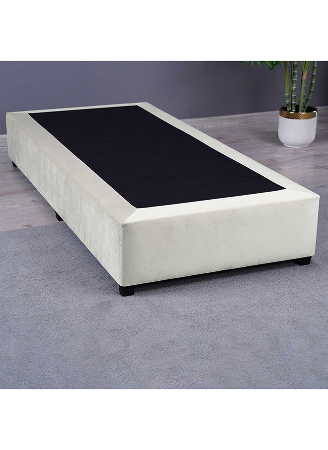 Pan Home قاعدة كاليبسو مخملية بيضاء 90×200 سم  - Image 1