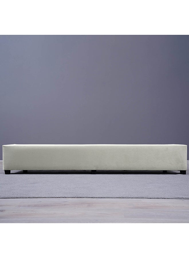 Pan Home قاعدة كاليبسو مخملية بيضاء 90×200 سم  - Image 4