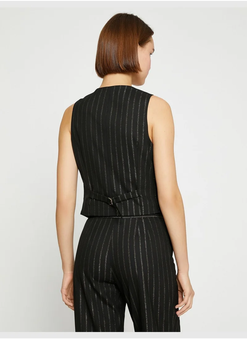 KOTON Silvery Blazer Vest