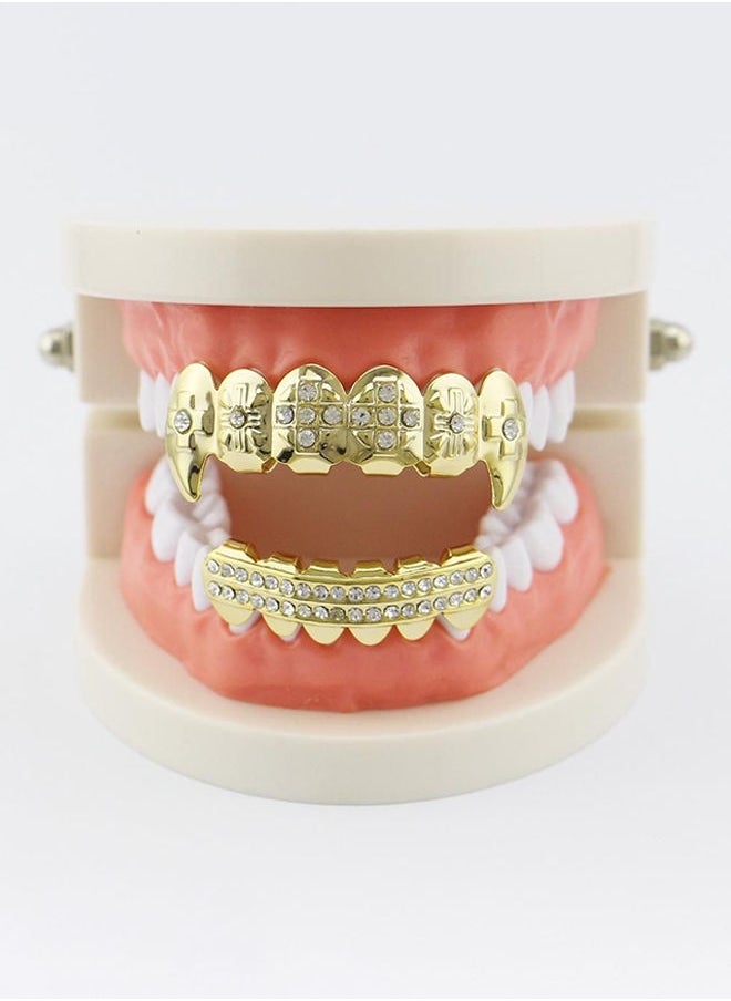 NIBEMINENT - Diamond Studded Fang Teeth Grillz - Image 1