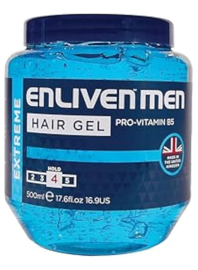 ENLIVEN EXTREME HOLD4 HAIR GEL 500ML