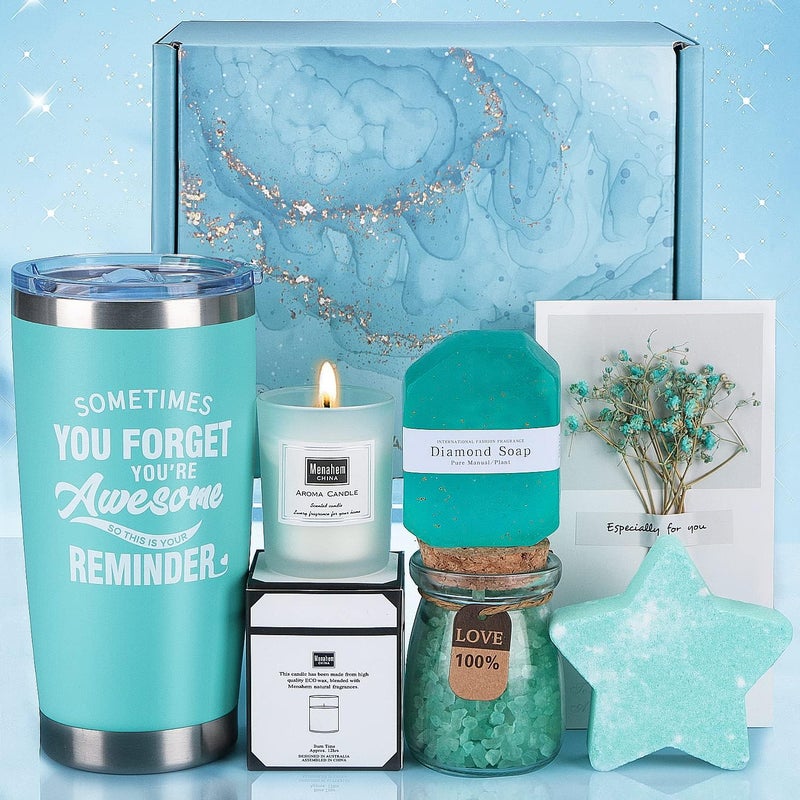 Birthday Pamper Gifts for Women Unique Self Care Package Relaxation Spa Bath Set for Her Wellbeing Get Well Soon Gifts for Women Ladies Pamper Hamper Birthday Gifts for Mum Friends Sister Wife