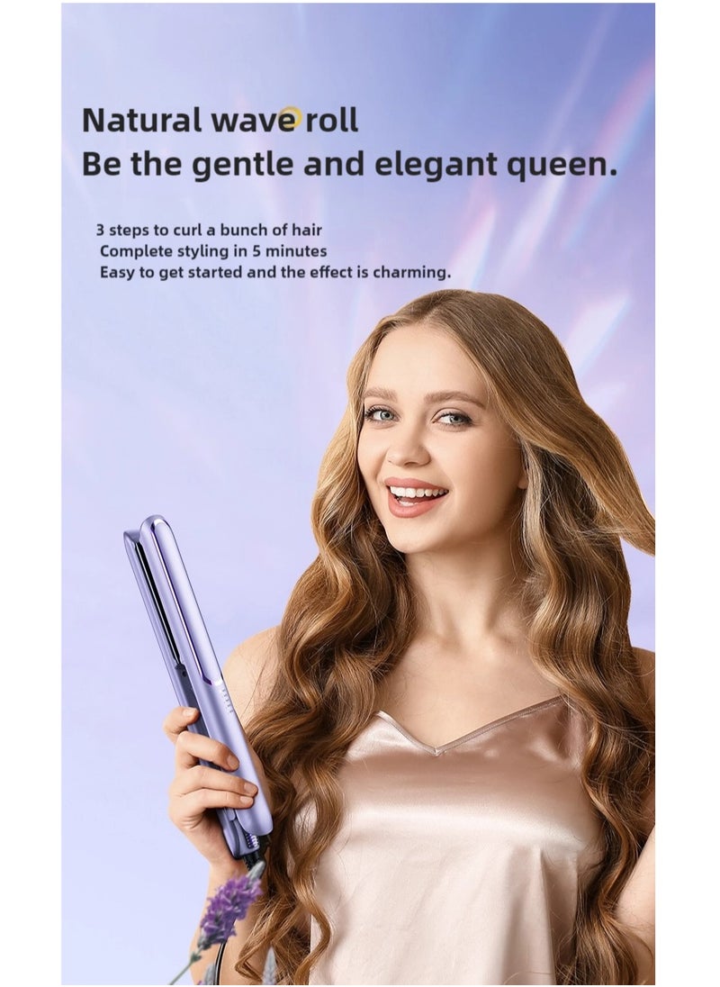 Generic - Hair Straightener, hair iron, flat iron for hair, 5 heat setting and Fast Heat-up(Purple) - Image 1
